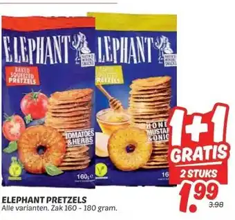 Dekamarkt ELEPHANT PRETZELS aanbieding