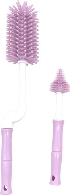 Bol.com Bo Jungle B-Bottle Roze Siliconen Flessenborstel Set B540210 aanbieding