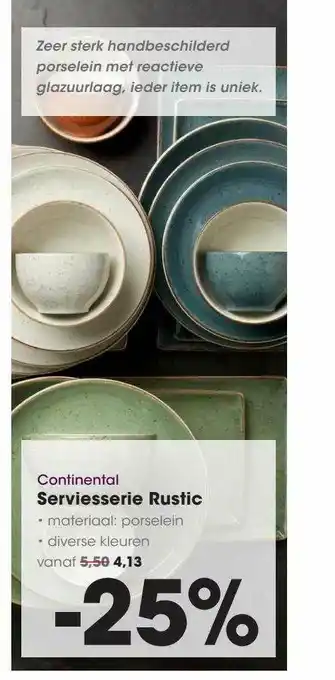 HANOS Continental Serviesserie Rustic aanbieding