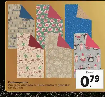 Lidl Cadeaupapier aanbieding