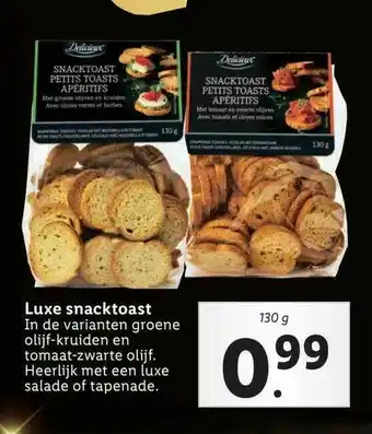 Lidl Delicieux Luxe Snacktoast aanbieding