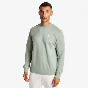 Foot Locker Nike Club Heren Sweatshirts - Groen - Maat: S - Foot Locker aanbieding