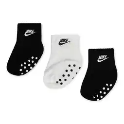 Foot Locker Nike Kids Ankle 3 Pack Unisex Sokken - Zwart - Maat: 1 - 2 YEARS - Foot Locker aanbieding