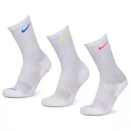 Foot Locker Nike Everyday Cushioned Crew 3 Pack Unisex Sokken - Wit - Maat: 34 - 38 - Foot Locker aanbieding