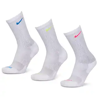 Foot Locker Nike Everyday Cushioned Crew 3 Pack Unisex Sokken - Wit - Maat: 34 - 38 - Foot Locker aanbieding