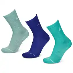 Foot Locker Jordan Everyday Cushioned Crew 3 Pack Unisex Sokken - Blauw - Maat: 35 - 38 - Foot Locker aanbieding