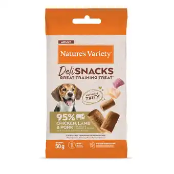 Zooplus Voordeelpakket: 36 x 50 g Nature's Variety Deli Snacks Adult Kip Hondensnacks aanbieding