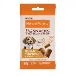 Zooplus Voordeelpakket: 36 x 50 g Nature's Variety Deli Snacks Adult Kip & Lam Hondensnacks aanbieding