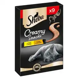Zooplus Sheba Creamy Snacks - Kip & Kaas (63 x 12 g) aanbieding