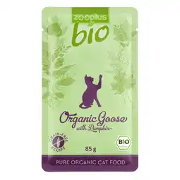Zooplus 6x85g Gans/Pompoen zooplus Bio Kattenvoer aanbieding