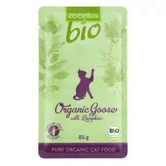 Zooplus 6x85g Gans/Pompoen zooplus Bio Kattenvoer aanbieding
