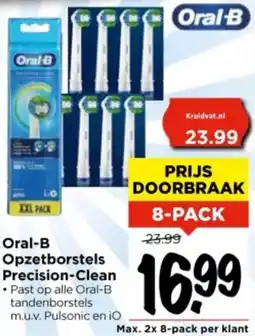 Vomar Voordeelmarkt Oral-B Opzetborstels Precision-Clean aanbieding