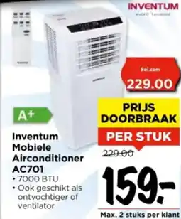 Vomar Voordeelmarkt Inventum Mobiele Airconditioner AC701 aanbieding