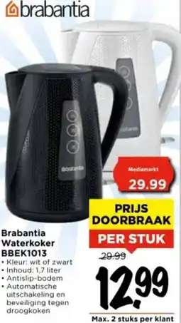 Vomar Voordeelmarkt Brabantia Waterkoker BBEK1013 aanbieding