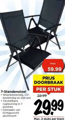 Vomar Voordeelmarkt 7-Standenstoel aanbieding