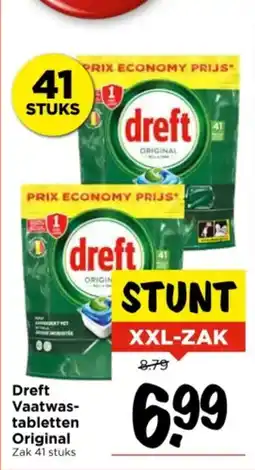 Vomar Voordeelmarkt Dreft Vaatwastabletten Original aanbieding