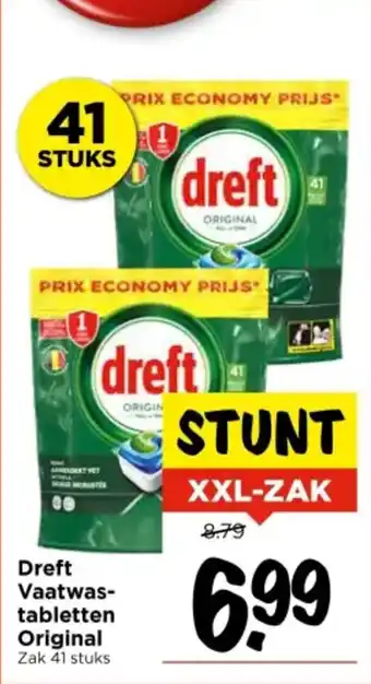 Vomar Voordeelmarkt Dreft Vaatwastabletten Original aanbieding