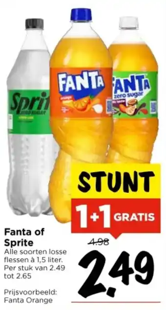 Vomar Voordeelmarkt Fanta of Sprite aanbieding