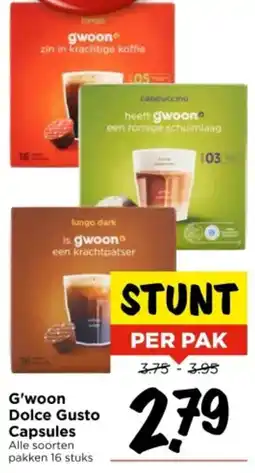 Vomar Voordeelmarkt G'woon Dolce Gusto Capsules aanbieding