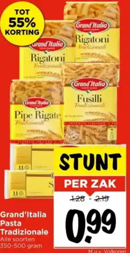 Vomar Voordeelmarkt Grand'Italia Pasta Tradizionale aanbieding