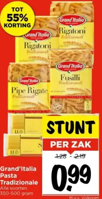 Vomar Voordeelmarkt Grand'Italia Pasta Tradizionale aanbieding