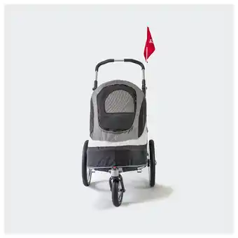 Pets Place Innopet Sport Dog Trailer De Luxe - Hondenfietskar - 86x60x112 cm Grijs Zwart aanbieding