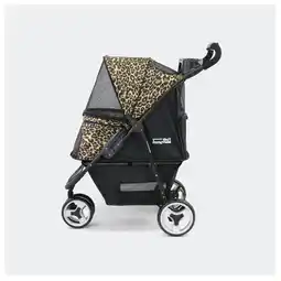 Pets Place Innopet Honden Buggy Cheetah - Hondentrolley - 84x51x100 cm 7.1 kg Zwart Geel Bruin aanbieding