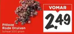 Vomar Voordeelmarkt Pitloze Rode Druiven aanbieding