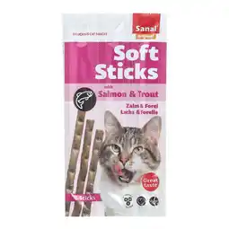 Van Cranenbroek Snack kat soft sticks zalm+forel Sanal aanbieding