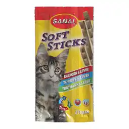 Van Cranenbroek Snack kat soft sticks kakoen+lever Sanal aanbieding