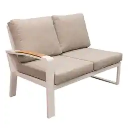 Van Cranenbroek Bank 2-zit rechts Foxton wit + kussens aanbieding