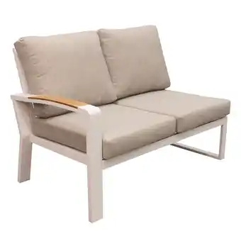 Van Cranenbroek Bank 2-zit rechts Foxton wit + kussens aanbieding