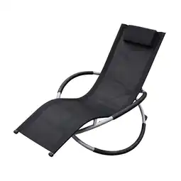 Van Cranenbroek Schommelstoel Masino Zilver/Zwart aanbieding