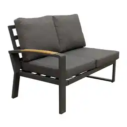 Van Cranenbroek Bank 2-zit rechts Foxton Antraciet Bois le Duc aanbieding