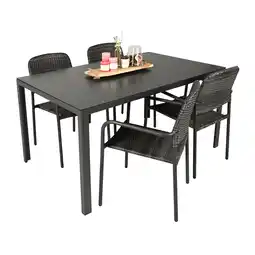 Van Cranenbroek Tafel Lancio 150x90 cm Antraciet Bois le Duc aanbieding