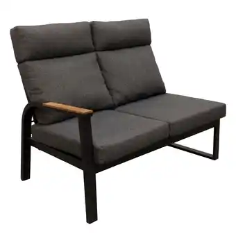 Van Cranenbroek Bank 2-zit rechts Harston zwart + kussens aanbieding