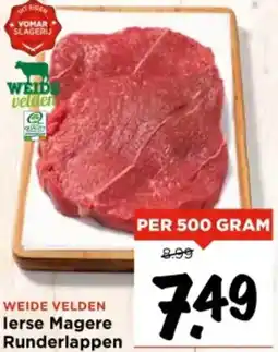 Vomar Voordeelmarkt lerse Magere Runderlappen aanbieding
