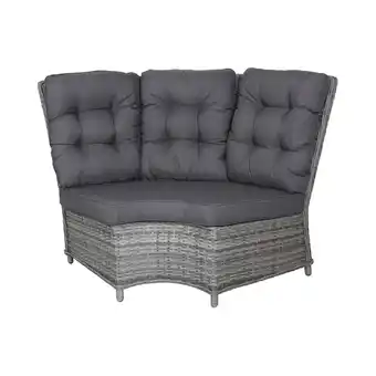 Van Cranenbroek Bank hoek rond Sicura Willow Grey Bois le Duc aanbieding