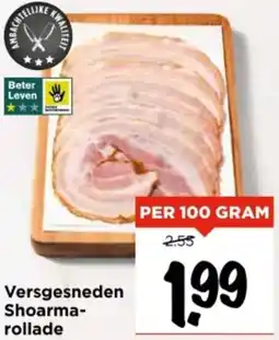 Vomar Voordeelmarkt Vers Gesneden Shoarma Rollade aanbieding