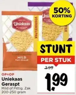 Vomar Voordeelmarkt Uniekaas Geraspt aanbieding