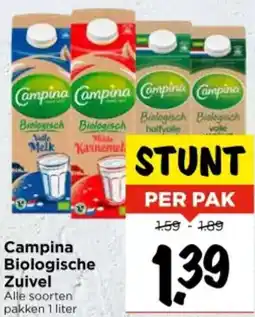 Vomar Voordeelmarkt Campina Biologische Zuivel aanbieding