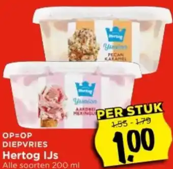 Vomar Voordeelmarkt Hertog IJs aanbieding