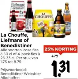Vomar Voordeelmarkt La Chouffe, Liefmans of Benediktiner aanbieding