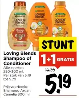 Vomar Voordeelmarkt Loving Blends Shampoo of Conditioner aanbieding