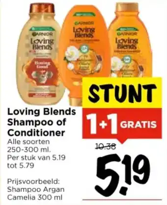 Vomar Voordeelmarkt Loving Blends Shampoo of Conditioner aanbieding