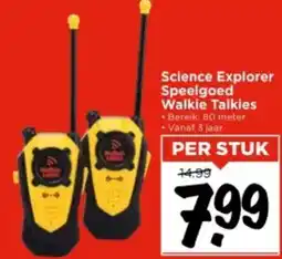 Vomar Voordeelmarkt Science Explorer Speelgoed Walkie Talkies aanbieding