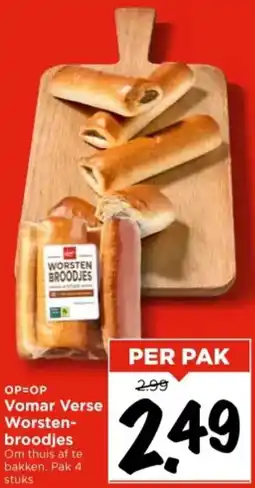 Vomar Voordeelmarkt Vomar Verse Worstenbroodjes aanbieding