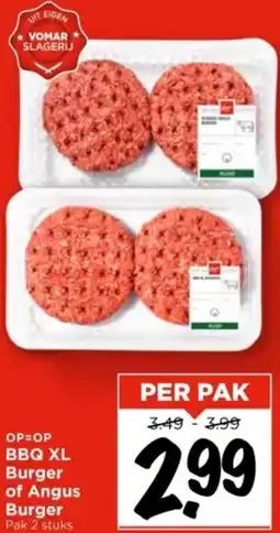 Vomar Voordeelmarkt BBQ XL Burger of Angus Burger aanbieding