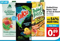 Hoogvliet Dubbelfrisss Boost, Taksi of Van de Boom aanbieding