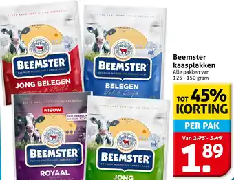 Hoogvliet Beemster kaasplakken aanbieding